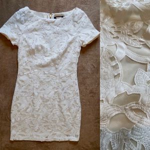 Alexia Admor White Lacey Dress - NWOT